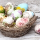 Técnica de decoupage de huevos de Pascua