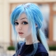 Rambut biru: nada populer, pilihan pewarna dan tips perawatan
