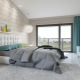 Ideas de diseño de interiores de dormitorio en una casa privada