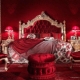 Dormitorio rojo: características y secretos de diseño.