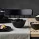 Features of black and brown cookware