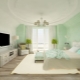 Kenmerken van slaapkamerdecoratie in mintkleuren