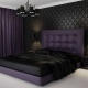 Las sutilezas de la decoración del dormitorio en colores oscuros.