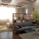 Design options for a bedroom-living room 18 sq. m