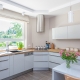 White kitchen sets: types, combinations and choice in the interior