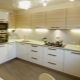 Stūra virtuves ar ledusskapi dizains un plānojums