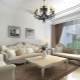 Interior design del soggiorno in colori chiari