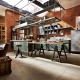 Conception de cuisine de style loft