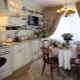 Dapur kecil dalam gaya Provence: reka bentuk dan contoh luar biasa