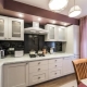 Opciones de diseño de cocina de 9 m2. m en una casa de paneles