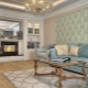 Neoklasicisma dzīvojamās istabas interjera dizains
