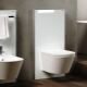 Εγκαταστάσεις τουαλέτας Geberit: χαρακτηριστικά, τύποι και μεγέθη