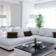 Možnosti designu interiéru bílého obývacího pokoje