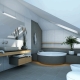 Augsto tehnoloģiju vannas istabas interjera dizains