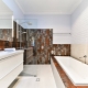 Diseño de baño con un área de 7 m2. metros