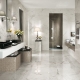 Porcelán kőedény a fürdőszobába: jellemzők, választék és alkalmazás