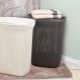 Laundry baskets in the bathroom: types and selection
