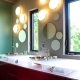 Round bathroom mirror: varieties and choices