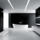 Decoració del bany a l'estil del minimalisme