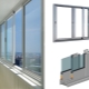 Vitrage de balcon avec profilé en aluminium
