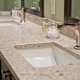 Comptoirs de salle de bain en marbre: caractéristiques, avantages et inconvénients