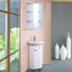 Dulapuri de colț cu oglindă pentru baie: cum să alegeți și să instalați?