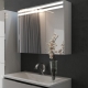 خزانة مرآة الحمام مع الإضاءة: أنواع ، توصيات للاختيار