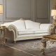 Ghế sofa cổ điển: khung cảnh và những ví dụ đẹp trong nội thất