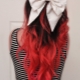 Røde hårtips: hvordan vælger man en nuance og farve?