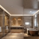 Įtempiamos lubos vonios kambaryje: privalumai ir trūkumai, spalvos ir dizainas
