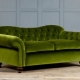 Green sofas in the interior
