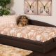 Half-double ottoman bed: features, models and choice