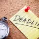 Deadline: definition and rules of application