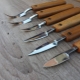 سكاكين نحت الخشب: الأنواع وقواعد الاختيار