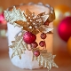 Batang lilin Krismas: hiasan rumah perayaan