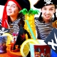 Organisatie van een piratenfeest voor kinderen en volwassenen