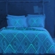 Leuchtende Bettwäsche
