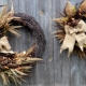 Autumn wreaths on the door