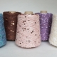 Che tipo di filato con paillettes è e cosa può essere lavorato a maglia da esso?