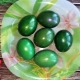 ¿Cómo pintar huevos de Pascua con verde brillante?