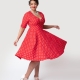 Alegerea unei rochii cu buline pentru femeile obeze