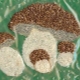 We make crafts of mushrooms from cereals and seeds