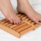 Wooden foot massagers