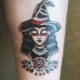 Bocetos y significado de un tatuaje de bruja