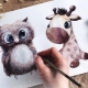 Nápady na kreslenie zvierat pre skicár