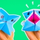 Bagaimana untuk membuat origami daripada kertas yang bergerak?