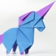 Bagaimana cara membuat origami dalam bentuk unicorn?