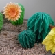 Bagaimana cara membuat origami dalam bentuk kaktus?