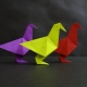 Bagaimana cara membuat origami dalam bentuk burung?
