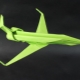 Origami en forme d'avion